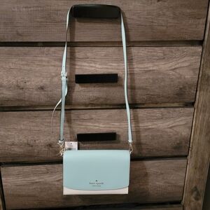 Kate Spade Poolside (Aqua) and White Crossbody Bag